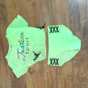 Girls Justice Sport Neon 2-Piece Swimsuit *NEVER WORN*